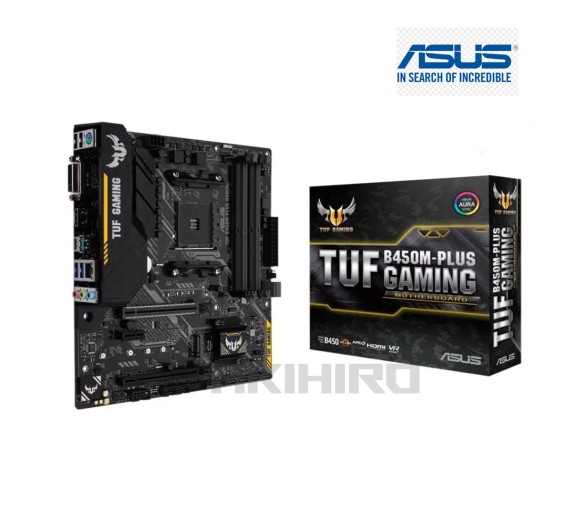 MAINBOARD (เมนบอร์ด) AM4 ASUS TUF B450M-PLUS GAMING mATX